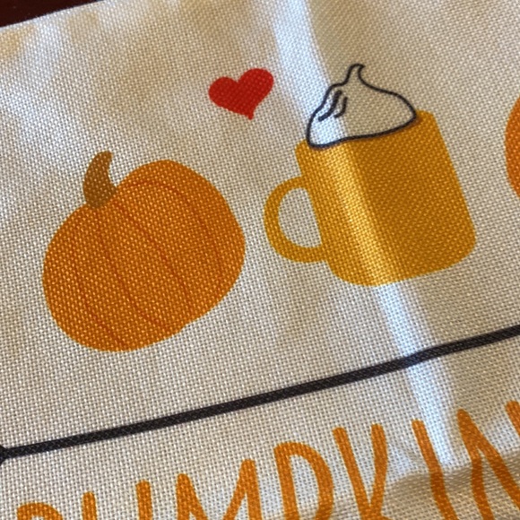 NWOT “Pumpkin Spice and Everything Nice” Pillow Cover - Picture 3 of 13